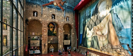 Interior of the Dalí Theatre-Museum in Figueres