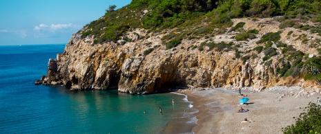 Playa del Muerto de Sitges en Barcelona, Cataluña