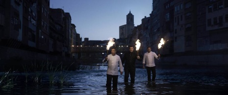 Hermanos Roca en imagen promocional de su restaurante Cerler de Can Roca