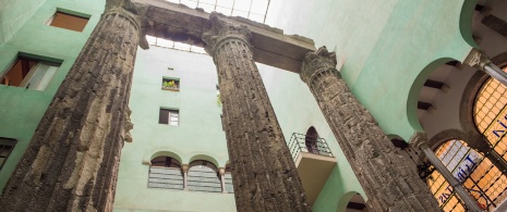 Tempel des Augustus, Teil des MUHBA (Museum für Geschichte in Barcelona)