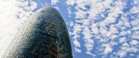 Torre Glòries in Barcelona, formerly known as Torre Agbar