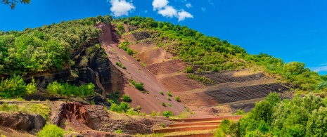 Volcán en la Garrotxa, Cataluña