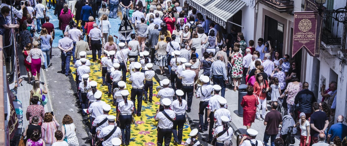Procession du Saint-Sacrement à San Vicente de Alcántara, Badajoz, Estrémadure