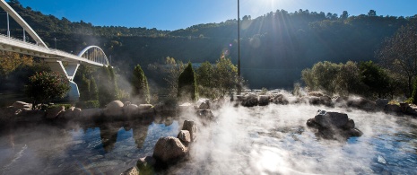 The hot springs in Outariz, Ourense