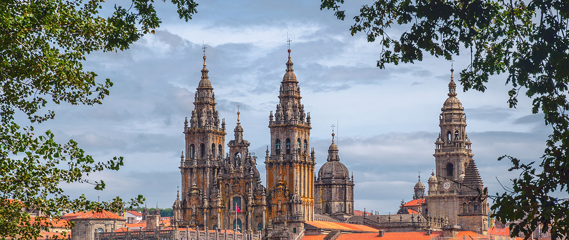 View of Santiago de Compostela Cathedral