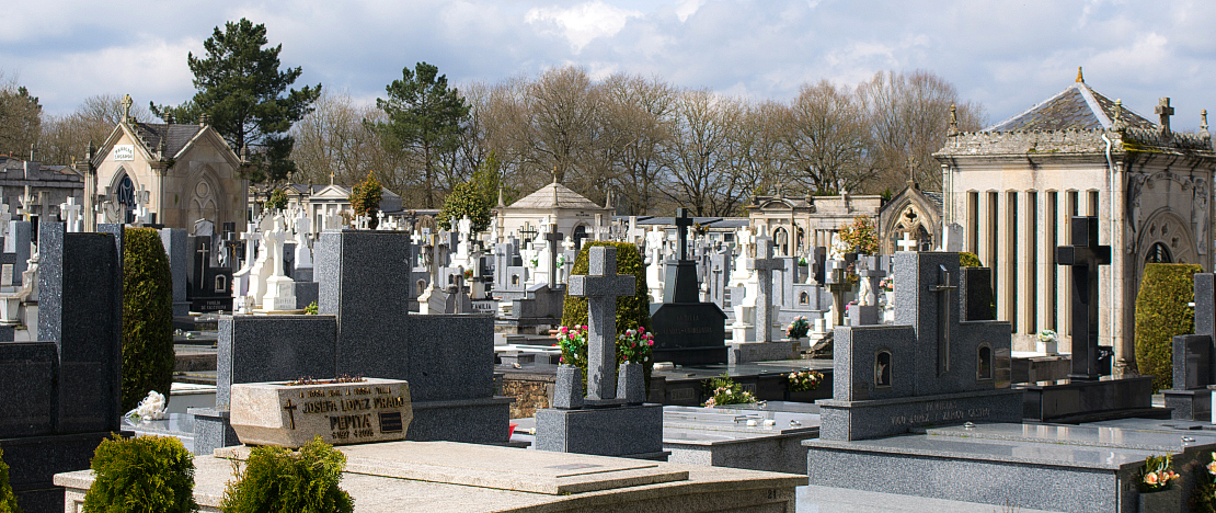 Vista del cimitero comunale di San Froilán a Lugo, Galizia Vista del cimitero comunale di San Froilán a Lugo, Galizia