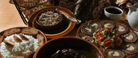 Дегустация блюд на празднике миноги в Арбо (Понтеведра, Галисия) 
