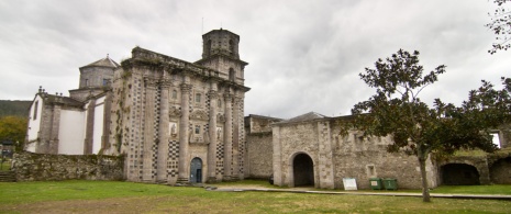 View of the monastery of Santa María de Monfero in Fragas do Eume