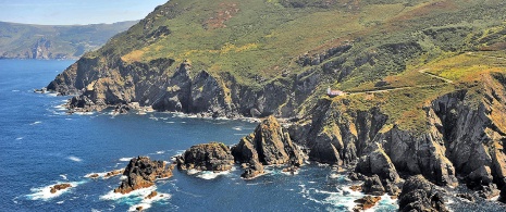 Vista do farol Punta de Candieira, na Corunha