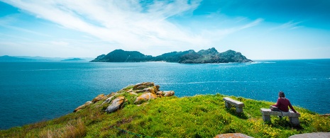 Panoramic view of the Islas Cíes