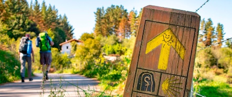 Peregrinos en el Camino de Santiago