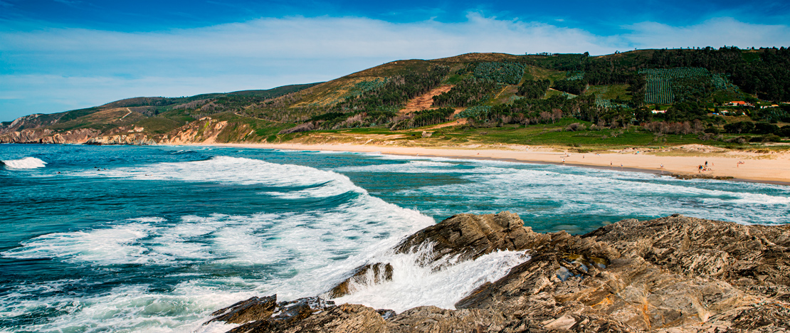 Spiaggia di Ponzos ad A Coruña, Galizia