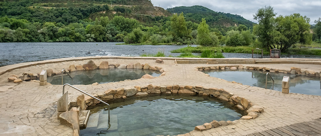 Termas Muiño da Veiga na região das termas de Outariz, em Ourense, Galícia