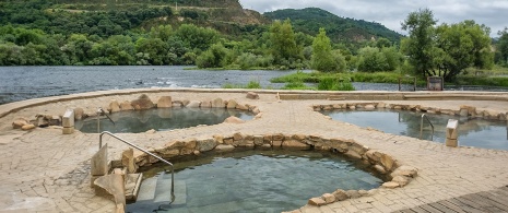 Termas Muiño da Veiga na região das termas de Outariz, em Ourense, Galícia Termas Muiño da Veiga na região das termas de Outariz, em Ourense, Galícia