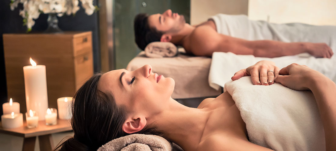 Пара в спа-центре Пара в спа-центре