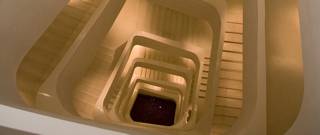 Scalinata del Caixaforum di Madrid Scalinata del Caixaforum di Madrid