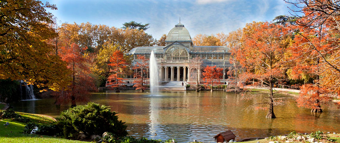 Kristallpalast im Retiro-Park in Madrid