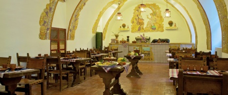 Dining room of the Parador de Chinchón 