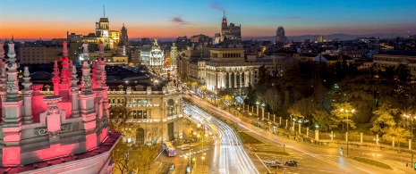 Plaza de Cibeles en Madrid