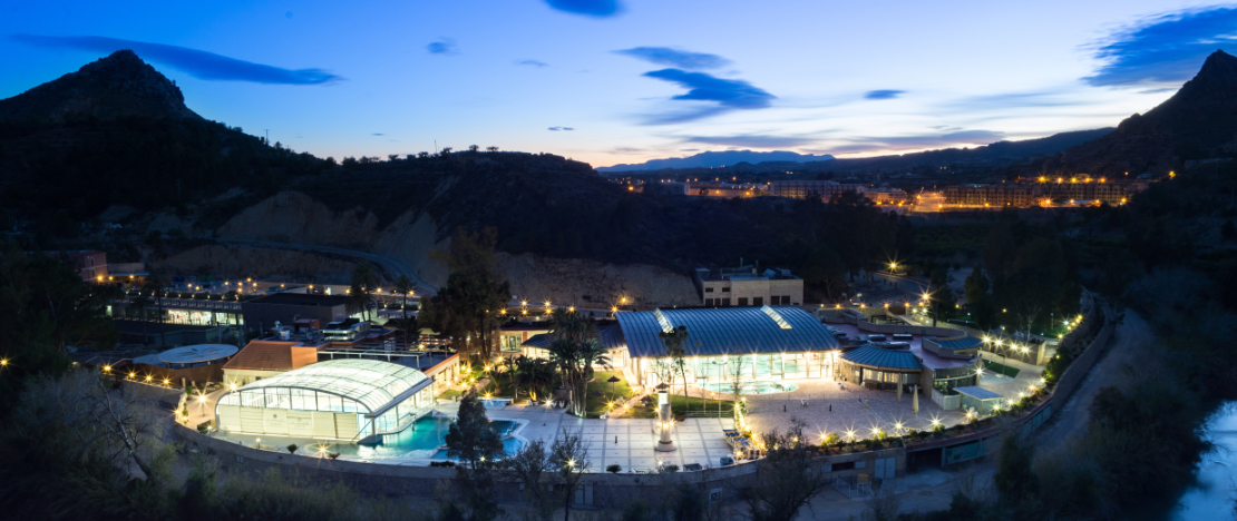 Veduta della spa e delle piscine termali delle Terme di Archena Veduta della spa e delle piscine termali delle Terme di Archena