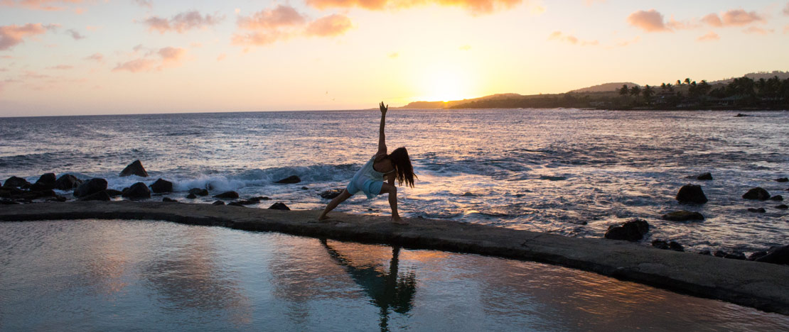 Yoga on the beach