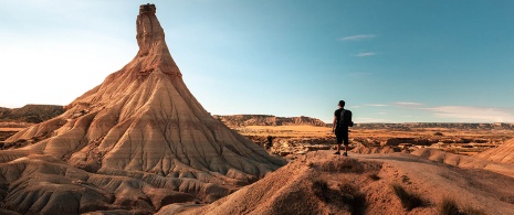 Turista nas Bardenas Reales, Navarra