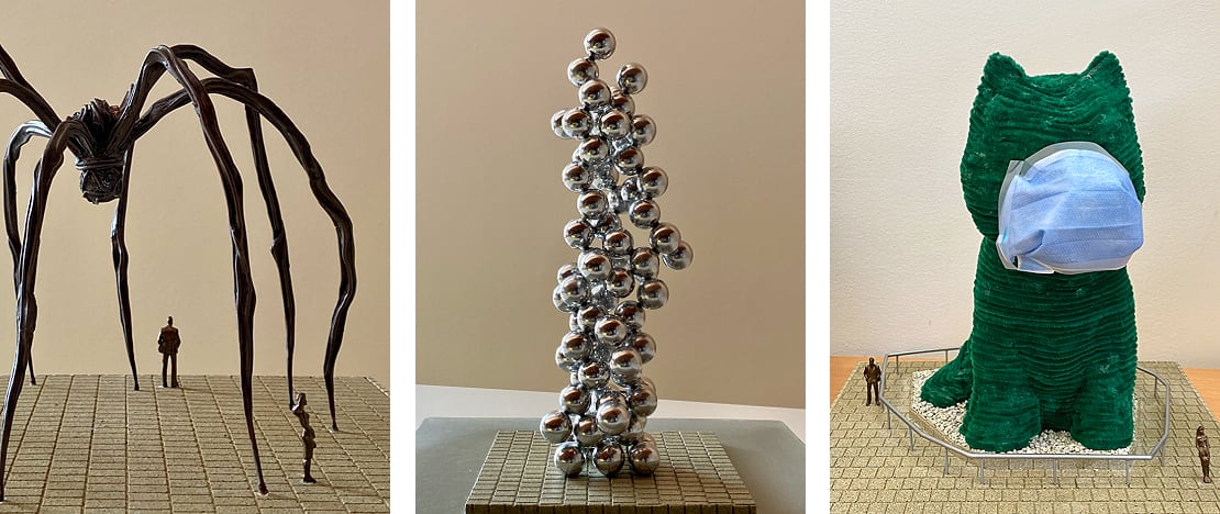 Макеты в уменьшенном виде в музее Гуггенхайма в Бильбао, Бискайя, Страна Басков Макеты в уменьшенном виде в музее Гуггенхайма в Бильбао, Бискайя, Страна Басков