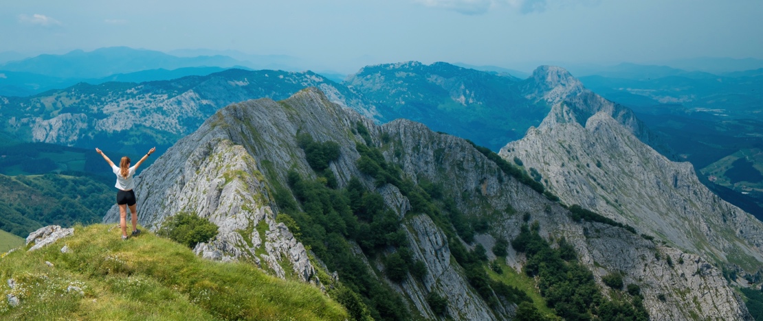 Vues de la montagne d'Anboto, dans la province d'Álava, Pays basque Vues de la montagne d'Anboto, dans la province d'Álava, Pays basque