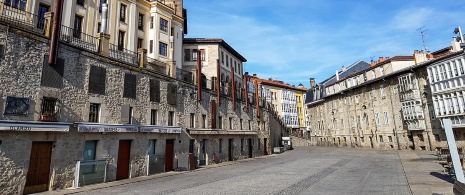 Vista de la plaza del Machete, Vitoria
