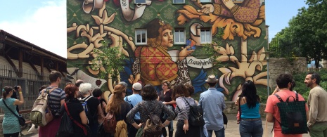Guided street art tour of Vitoria in Alava, Basque Country