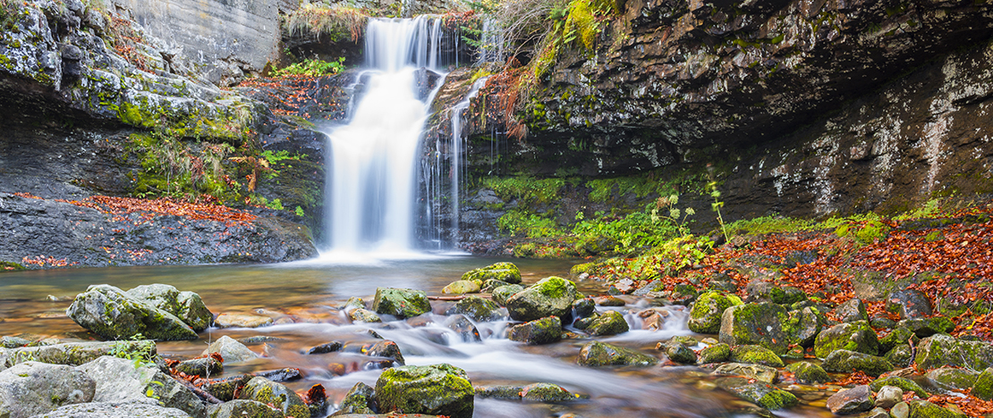 Sierra Cebollera Natural Park waterfall, La Rioja Sierra Cebollera Natural Park waterfall, La Rioja