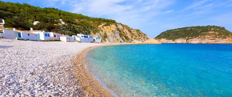 Playa la Barraca en Jávea, Comunidad Valenciana