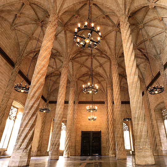 The Trading Hall of the Valencia Silk Exchange