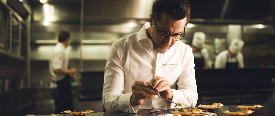 Quique Dacosta, dans son restaurant de Dénia à Alicante, Communauté valencienne Quique Dacosta, dans son restaurant de Dénia à Alicante, Communauté valencienne