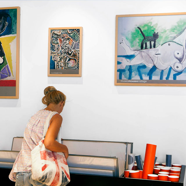 Interior of the Picasso Museum in Malaga 