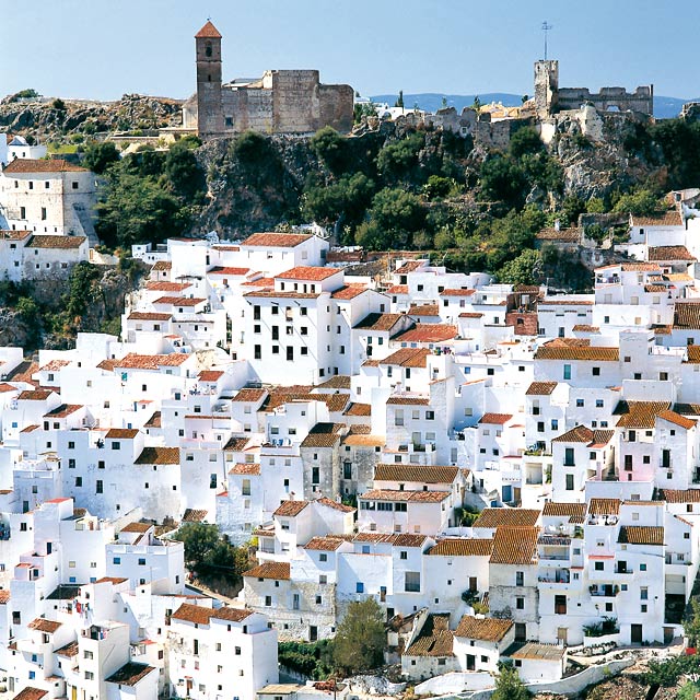 Blick auf Casares, Málaga