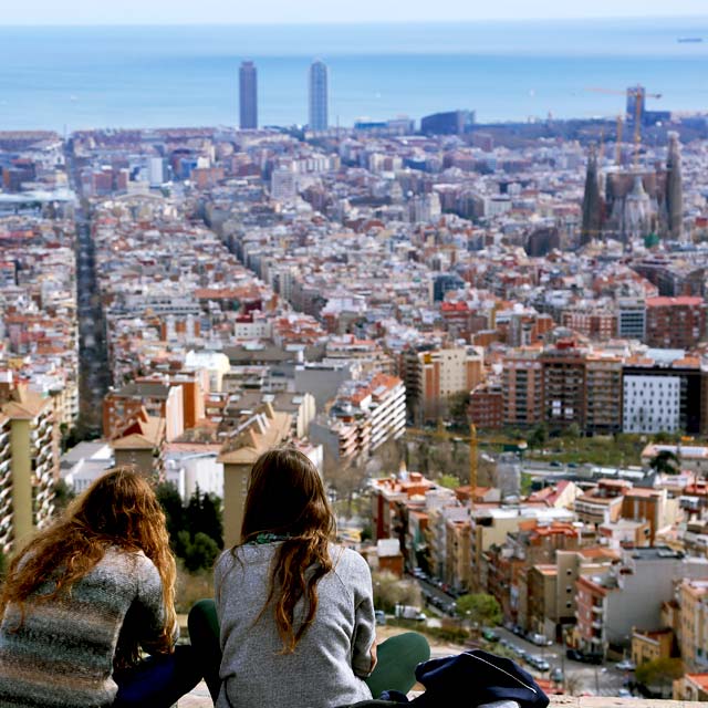 Turó de la Rovira. Bunkers del Carmel viewing point, Barcelona