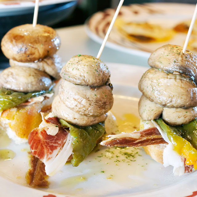 Pintxos con funghi