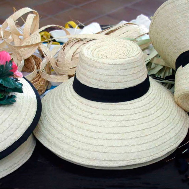 Palm leaf hats, Lanzarote
