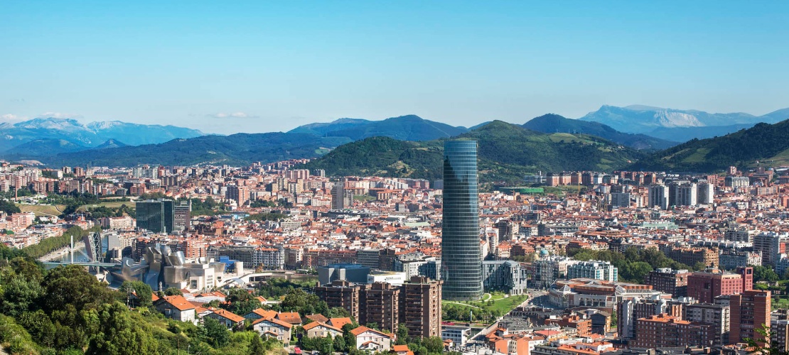 Widok na miasto Bilbao