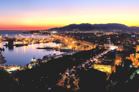 Blick von Málaga aus