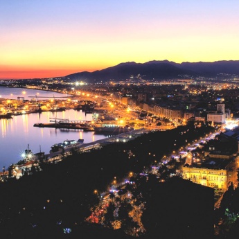 Blick von Málaga aus