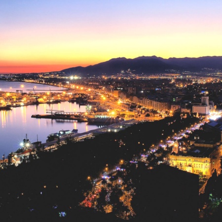 Vistas desde Málaga