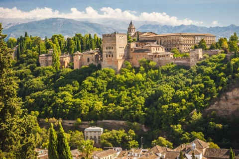 Вид на Альгамбру, Гранада