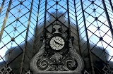 Detalle reloj en Atocha, Madrid