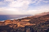 Vue de Cofete à Fuerteventura