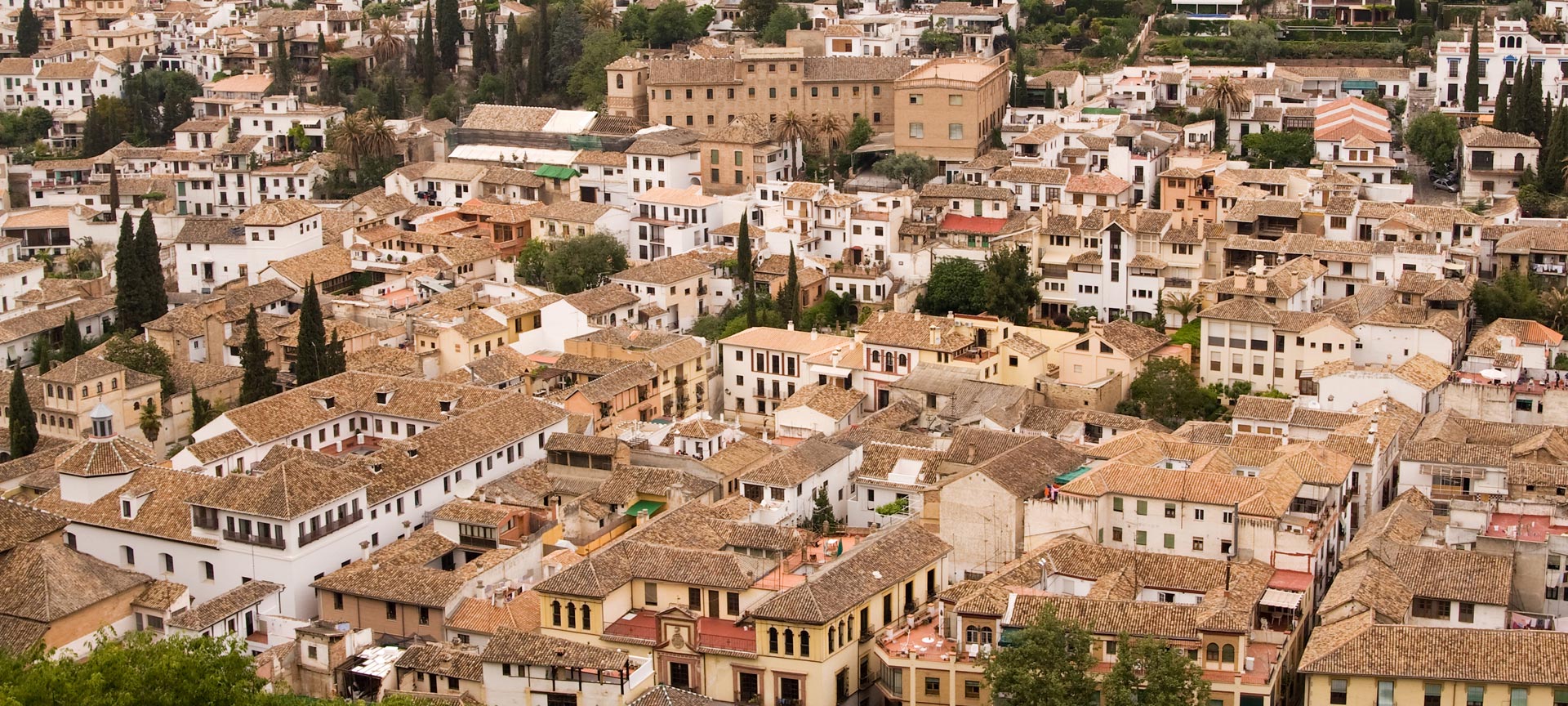 View of the Albaicín quarter in Granada