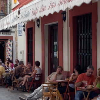 Dehors nel quartiere di Santa Cruz, Siviglia