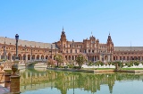 Vista geral da Plaza de España, Sevilha