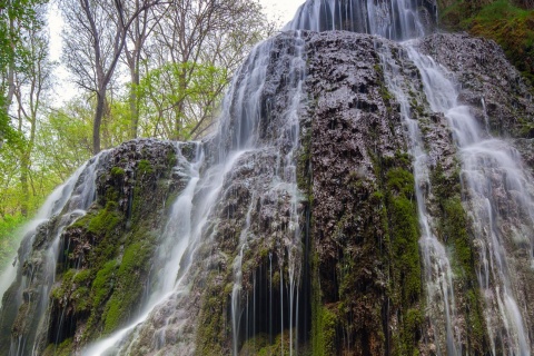 Wasserfall in Monasterio de Piedra. Nuévalos. Zaragoza